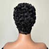 Retro Glam Curly Pixie 13x6 Lace Wig with Curled Fringe