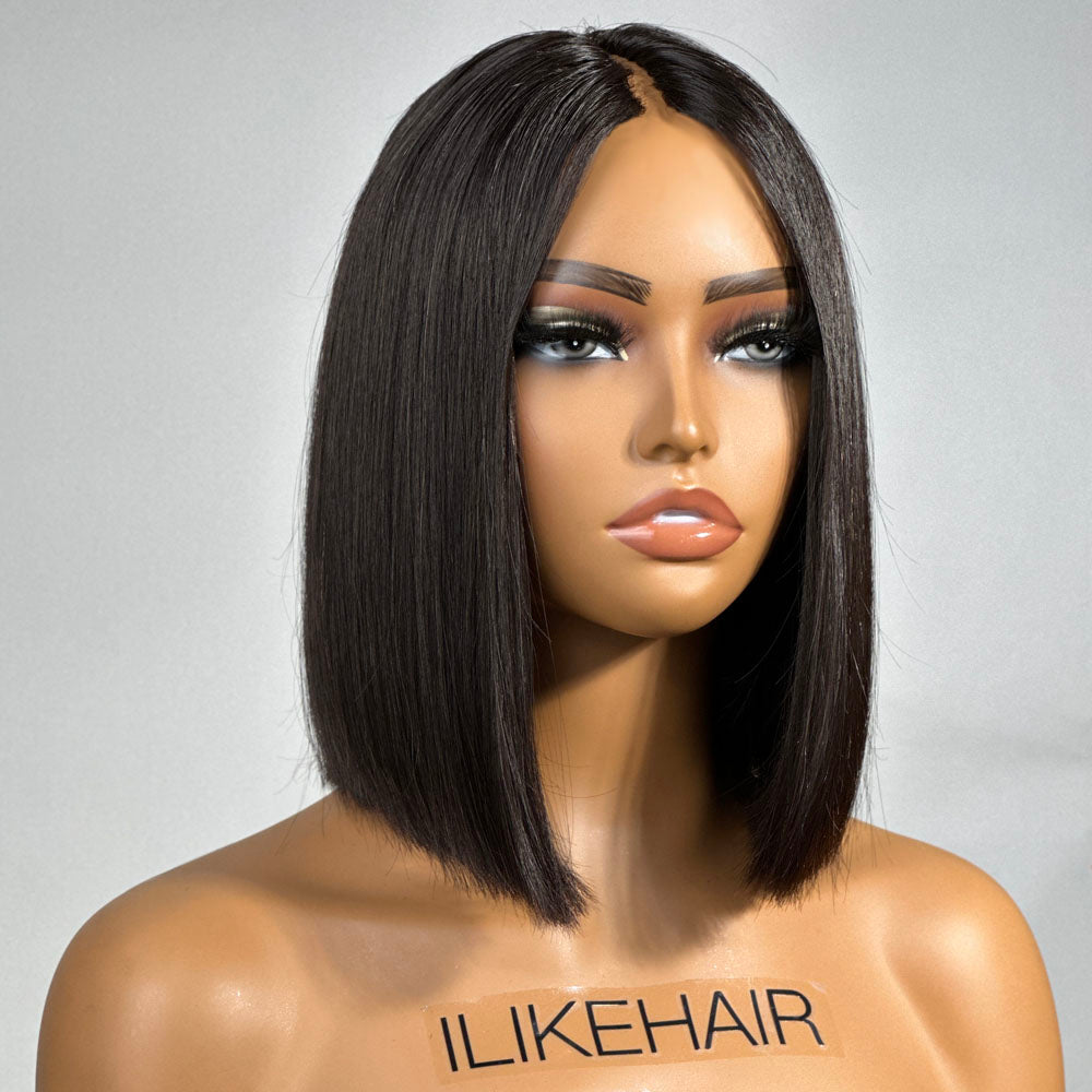 
            
                Load image into Gallery viewer, Thin Leave Out I Part Bob Wig Silky Straight
            
        