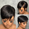 City Chic Layered Pixie Mullet 13x6 Lace Wig with Side Swept Bangs