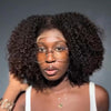 Volume Jerry Curly Wig 5x5 Lace Bob With Kinky Edges