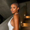 Chic Full Lace Straight-Back Cornrow Braided Wig For Summer Drop