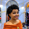 Chestnut Brown Full Lace Short Twist Out Afro Pixie Wig