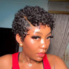13x4 Lace Short Pixie Curly Wig 100% Human Hair