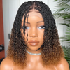 Ombre Brown Full Lace Micro Island twists Knotless Braids Wig