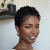 Full Lace Minimal Curly Afro Pixie Cut Wig With Drawstring