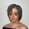 Salt and Pepper HD Full Lace Twist-out Afro Pixie Wig