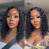 Glueless Lace Short Kinky Curly Human Hair Wig