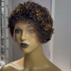 Full Lace Loose Curly Pixie Wig With Hybrid Hairline