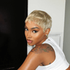 Sleek Short Blonde Wig Natural Lace Front Perfect Pixie Cut
