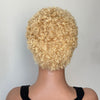 Bold Spirit 613 Blonde Short Curly Afro 13x6 Lace Wig with Defined Curls