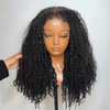 Afro Curly Lace Frontal Wig With 3C Hybrid Hairline