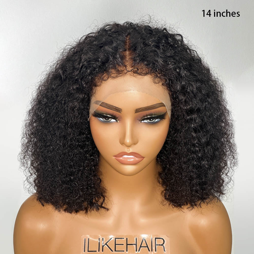 Ventilated Realistic Curly 13x4 Lace Frontal With Curly Edges Wig