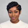Deco Elegance Side Part Pixie 13x6 Lace Wig with Finger Waves