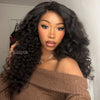 Fluffy Wand Curls HD Lace With 4C Kinky Edges Wig