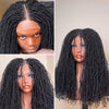 Full Lace Knotless Twist-out Microlocs Boho Wig with Invisible Drawstring
