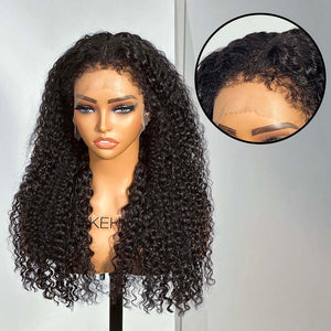 Ventilated Realistic Curly Edges Lace Wig