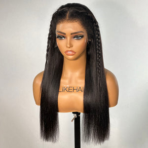 
            
                Load image into Gallery viewer, Natural Yaki HD Lace Frontal Ventilated Kinky Edges Wig
            
        