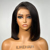 Natural Yaki Texture Blowout Bob 13X4 HD Lace Front Kinky Edges Wig
