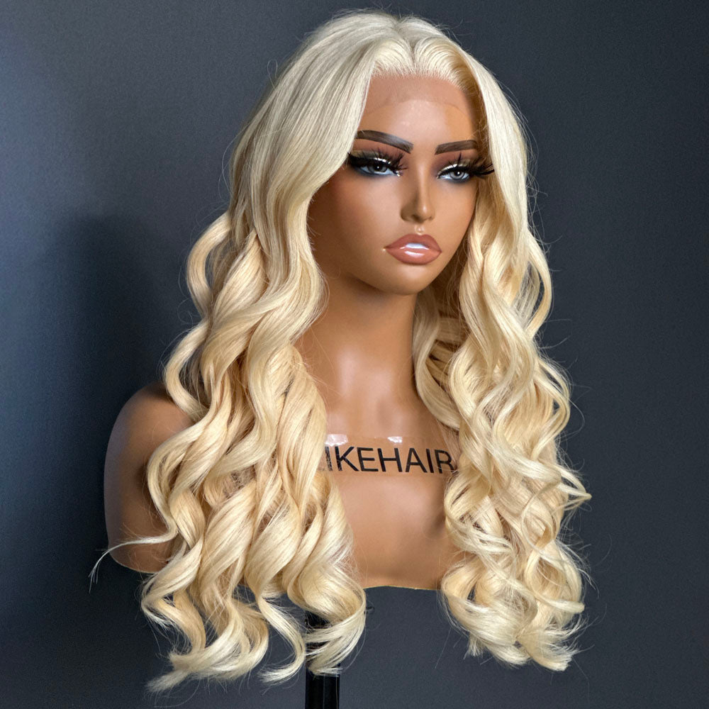 
            
                Load image into Gallery viewer, Body Wave Blonde 613 Frontal Lace Human Hair Wig
            
        