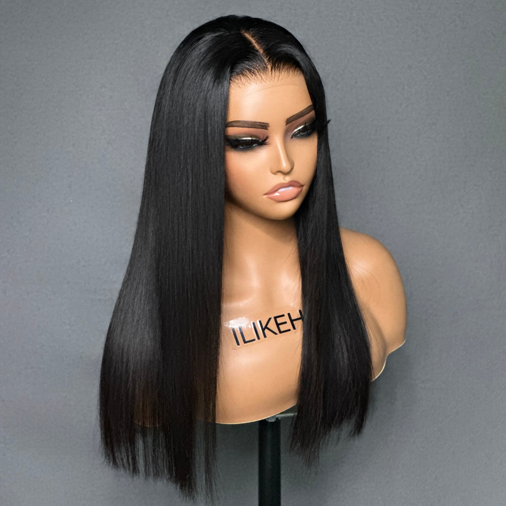 
            
                Load image into Gallery viewer, Pre Plucked Silky Straight 13x4 Transparent Lace Frontal Wig
            
        