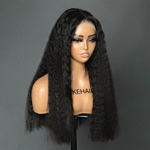 Bohemian Curly Human Hair 5×5 Lace Closure Glueless Wig
