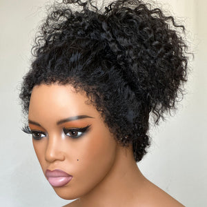 
            
                Load image into Gallery viewer, Versatile Front &amp;amp; Back Curly Edges 13x4 Lace Frontal Curly Wig
            
        