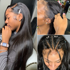 
            
                Load image into Gallery viewer, Pre Plucked Silky Straight 13x4 Transparent Lace Frontal Wig
            
        