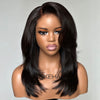Glueless Shaggy Layered Cut With Side-swept Bangs 5x5 Lace Closure Wig