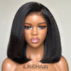 Kinky Straight Hd Lace Frontal With 4C Kinky Edges Wig