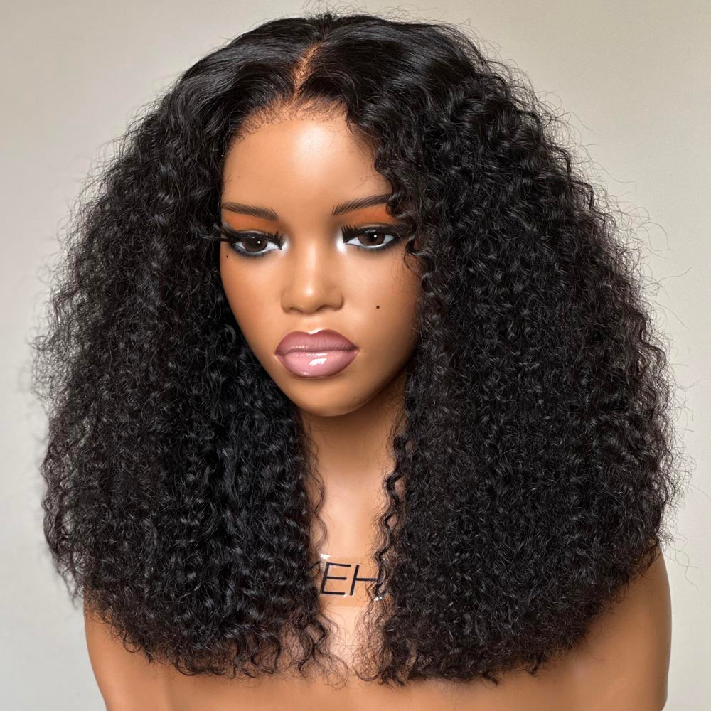 Deep Curly Bob Human Hair 5x5 Lace Closure Wig
