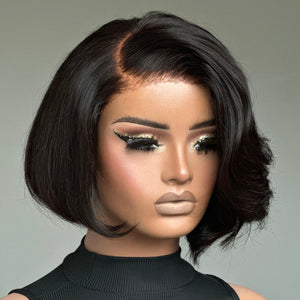 Realistic Lace Glueless Side Parted Bob Wig