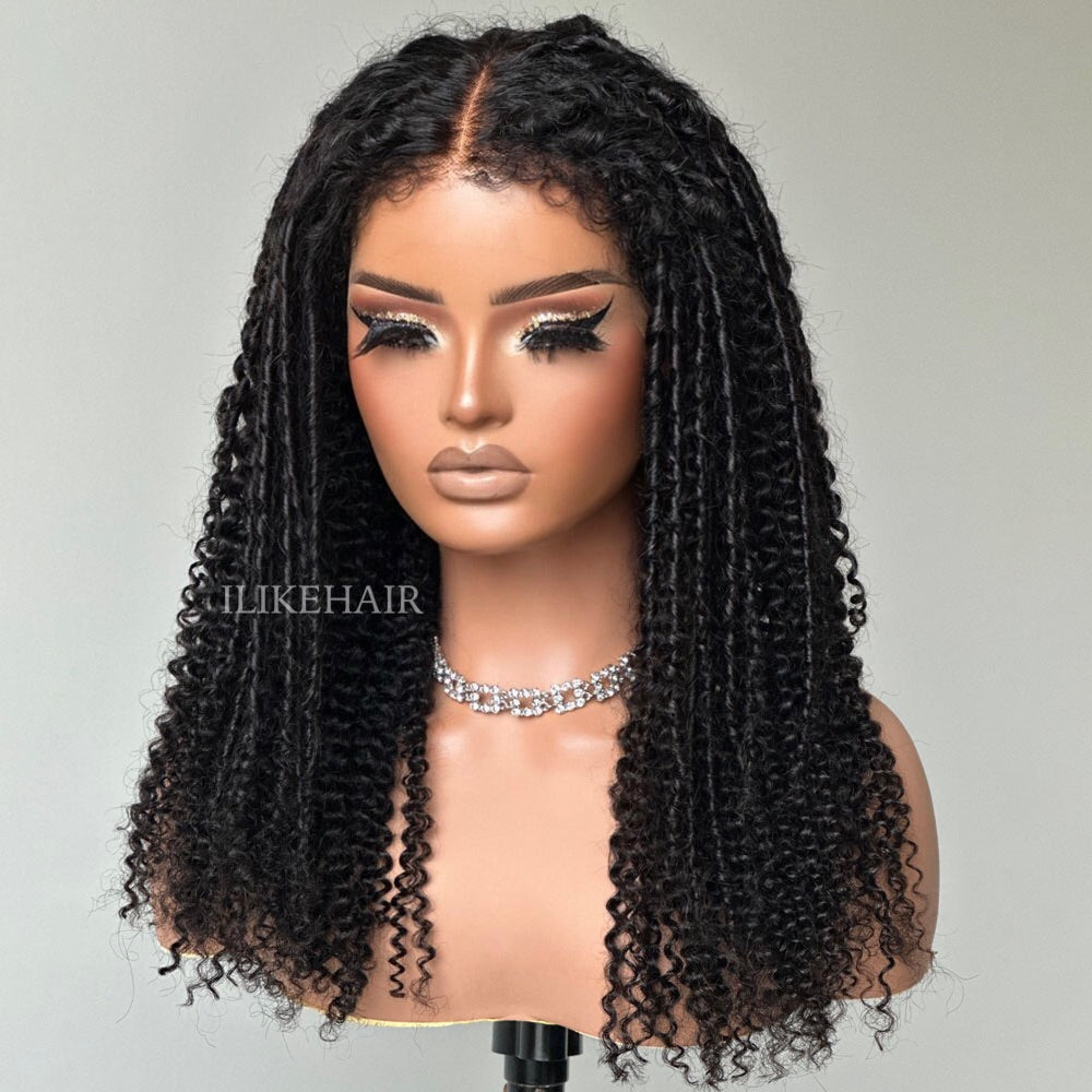 
            
                Load image into Gallery viewer, Afro Coily HD Lace Frontal Wig With 3a Hybrid Hairline
            
        