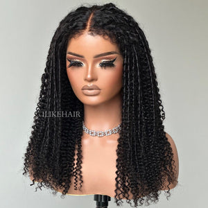 Afro Coily HD Lace Frontal Wig With 3a Hybrid Hairline