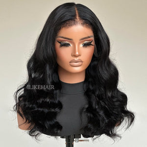 Body Wave With Hybrid Hairline HD Lace Ventilated Wig