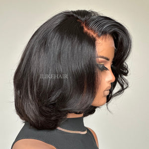 Put on & Go Short Cut Layered Bob 5x5 Lace Closure Wig