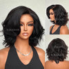 Put on & Go Side Part Layered Fluffy Bob Lace Closure Wig