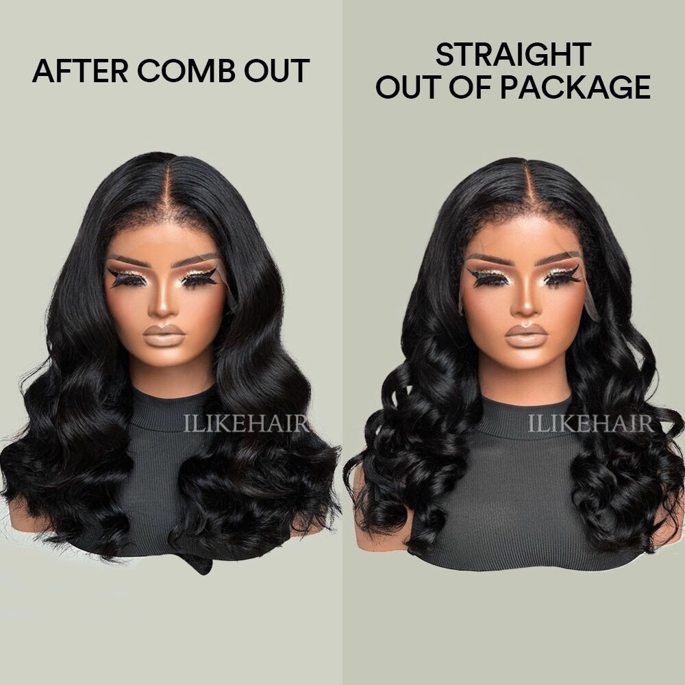 Body Wave With Hybrid Hairline HD Lace Ventilated Wig