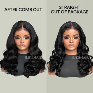 Body Wave With Hybrid Hairline HD Lace Ventilated Wig