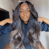 Body Wave With Blonde Highlight Layered Cut 5×5 Lace Closure Wig