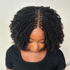 Full Lace Knotless Twist-out Mini Locs Boho Invisi Drawstring Wig