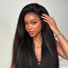 ILIKEHAIR Hyperrealism Kinky Edges HD Lace Wig with Adjustable Velcro Cap
