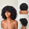 Glueless Voluminous Curly bob Wig With Bangs