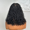 HD Full Lace Knotless Boho Braided Curly Wig With Invisi Drawstring Wig