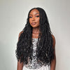 Full Lace Knotless Micro Sisterlocs Braids Bohemian Invisi Drawstring Wig