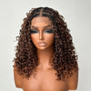 Honey Brown Flexi-fit Full Lace Boho Braided Short Wig With Invisi Drawstring