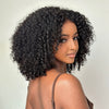 Glueless Juicy Curly HD Lace Closure With 4C Kinky Edges Pre-cut Wig
