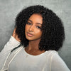Glueless Juicy Curly HD Lace Closure With 4C Kinky Edges Pre-cut Wig