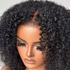 Glueless Juicy Curly HD Lace Closure With 4C Kinky Edges Pre-cut Wig