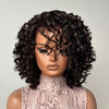 Short Bob Bouncy Loose Curly Blonde Highlight Lace Front Wig
