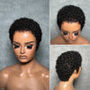 Beginner Friendly Full Lace 3C Curly Pixie Wig For Daily Wear